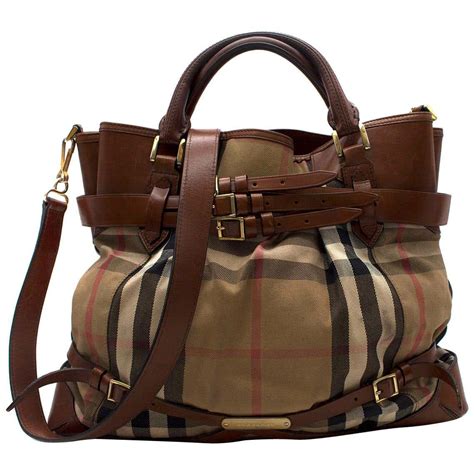 burberry nova check handle bag|Burberry checked canvas tote bag.